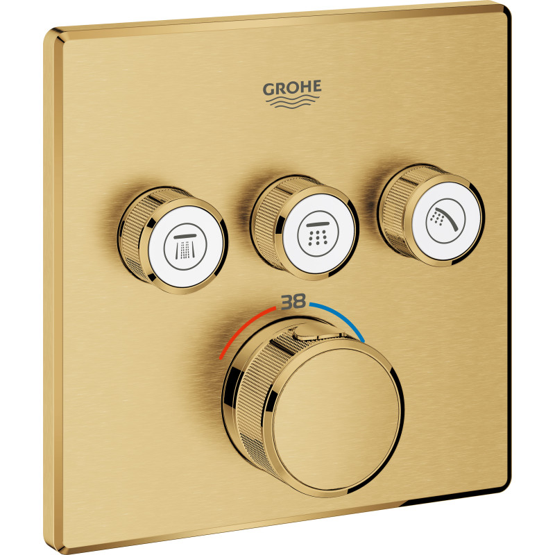 Grohe Grohtherm SmartControl brusearmatur, børstet messing