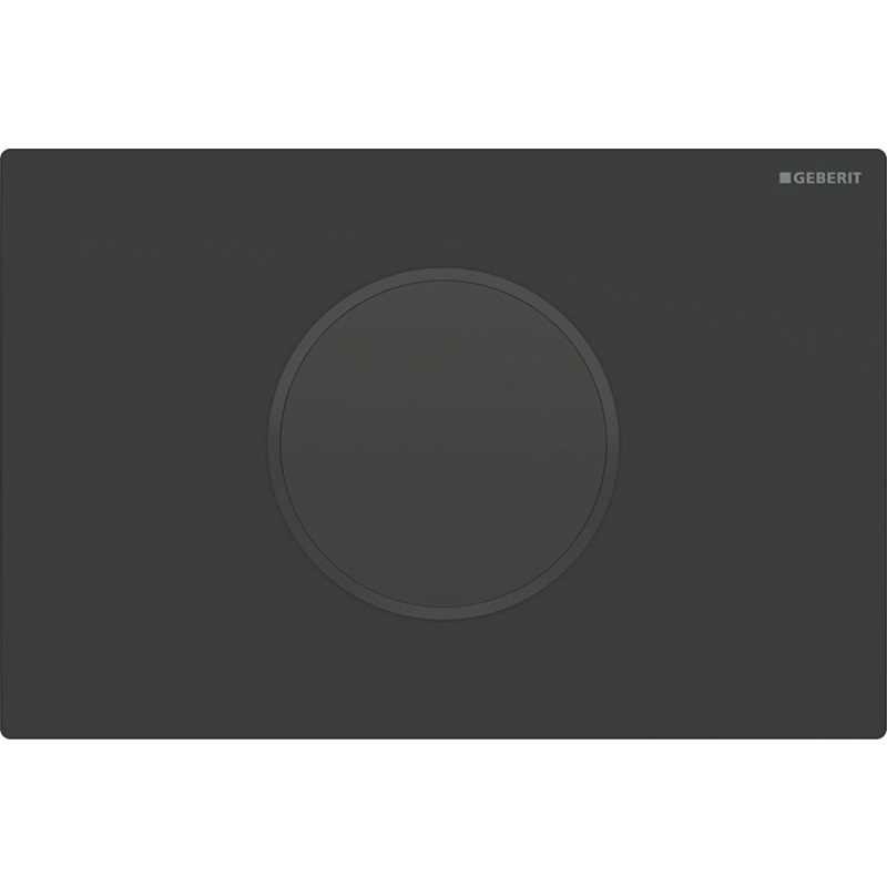 Geberit Sigma 10 Round betjeningsplade, berøringsfri, batteridrift, mat sort/sort