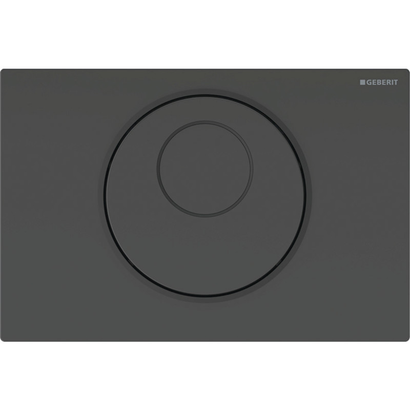 Geberit Sigma 10 Round betjeningsplade, berøringsfri, batteridrift, sort/mat sort