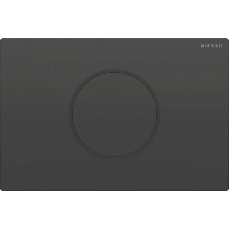 Geberit Sigma 10 Round betjeningsplade, berøringsfri, batteridrift, sort/mat sort