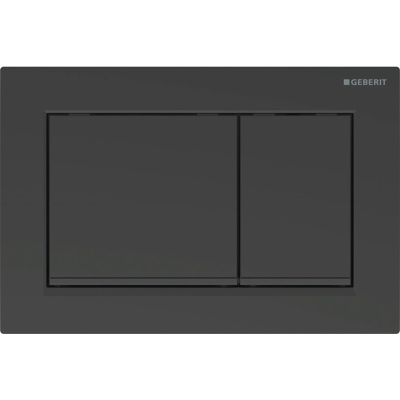 Geberit Omega 20 Square betjeningsplade, mat sort/sort