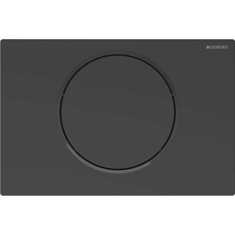 Geberit Sigma 10 Round betjeningsplade, mat sort/sort