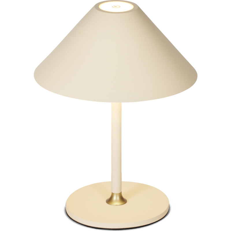 Hygge Portable Bordlampe Creme - Halo Design - Soveværelse - Metal
