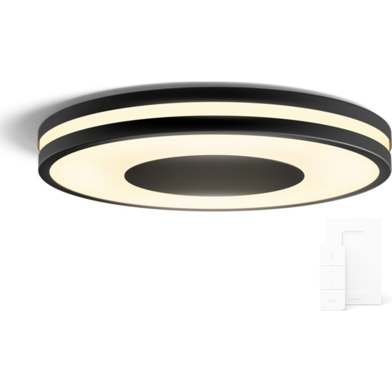 Philips Hue White ambiance Being - Loftslampe - LED - 22.5 W (tilsvarende 204 W) - klasse F - varmt til køligt hvidt lys - 2200-6500 K - sort