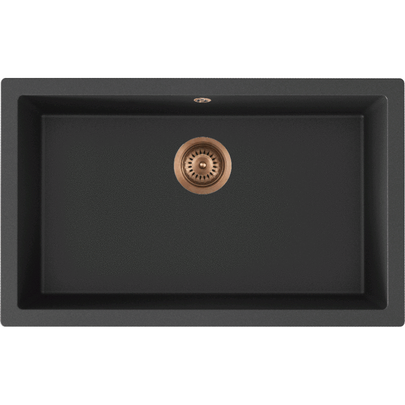 Lavabo Jupiter 800 diskb&auml;nk, 75,6x46,6 cm, svart