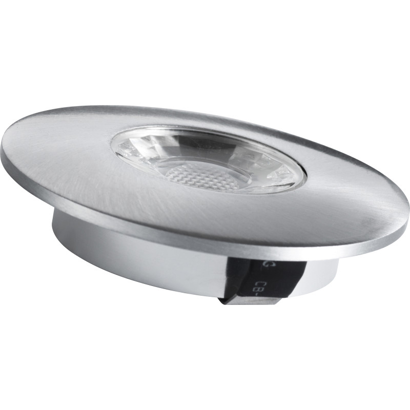 Lumenlight Maestro møbelspot, 1,5W, børstet stål