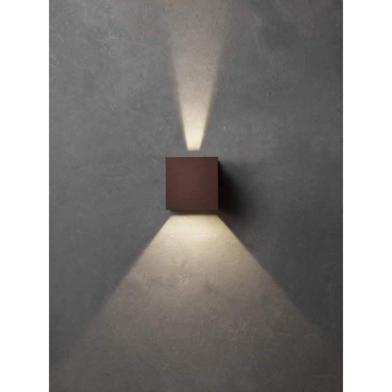 Lumenlight Toscana utomhus vägglampa, 2x10W, koppar