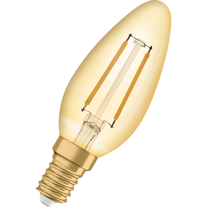Ledvance Vintage 1906 E14 kronljuslampa, 2400K, 1,5W