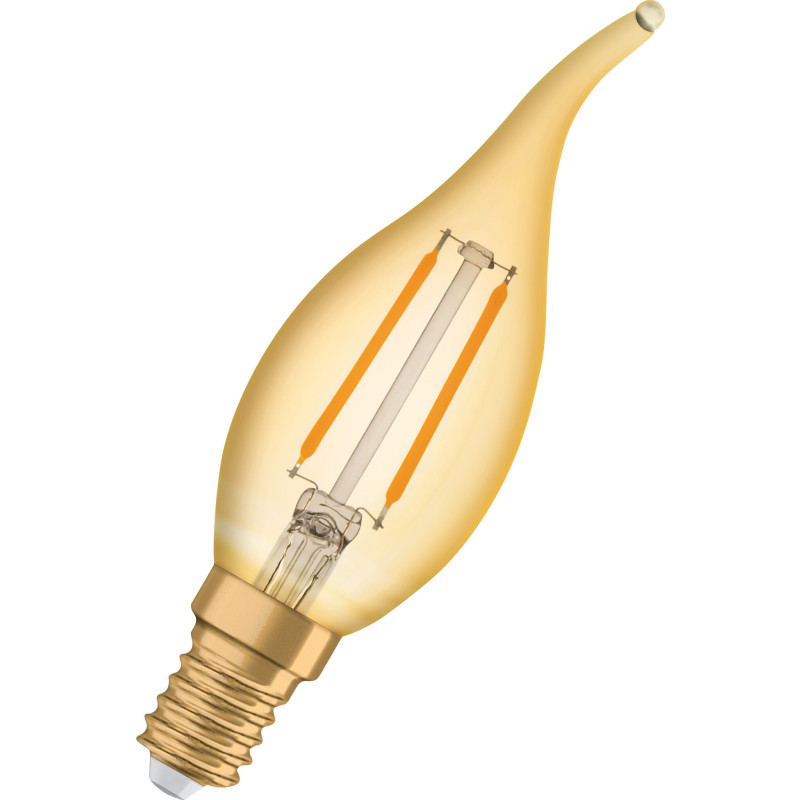 Ledvance Vintage 1906 E14 kertepære, 2400K, 1,5W
