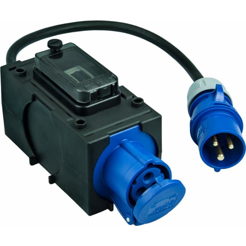 Måler med kabel 2 x CEE, 16A, 3P, 230V