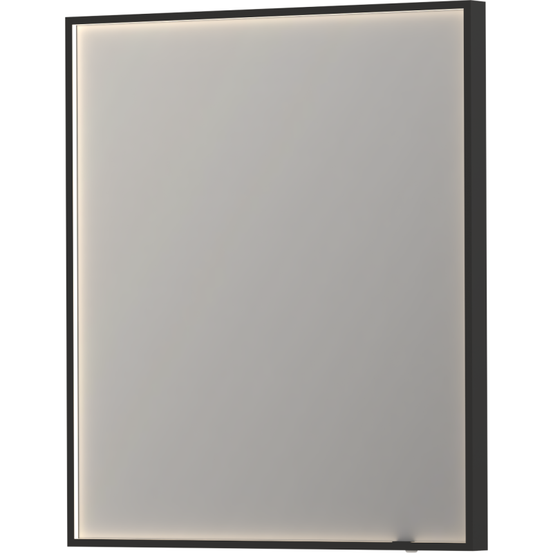 Sanibell Ink SP19 spegel med belysning, dimbar, imfri, 70x80 cm, svart