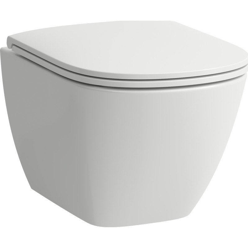 Laufen Lua hængeskål Rimless og LCC glasur med easyfix beslag 180mm. Mål 52x36mm.