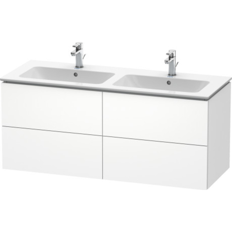 Duravit L-Cube tvättställsunderskåp, 129x48 cm, matt vit