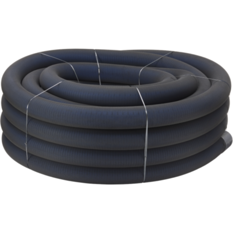 50 meter Uponor PE drænrør 126/113 mm, sort filt