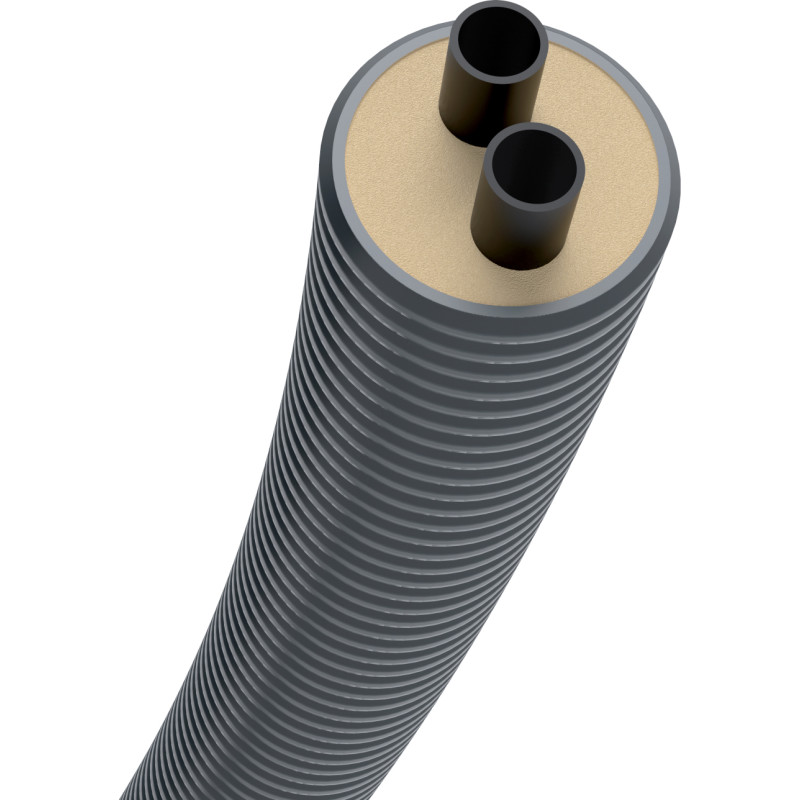 Flexstar Duo præisoleret pex rør, 25+25/90 mm, 10 meter