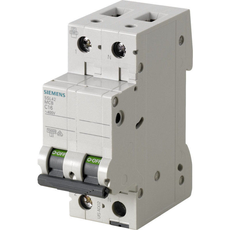 Siemens automatsikring C 1P+0, 16A
