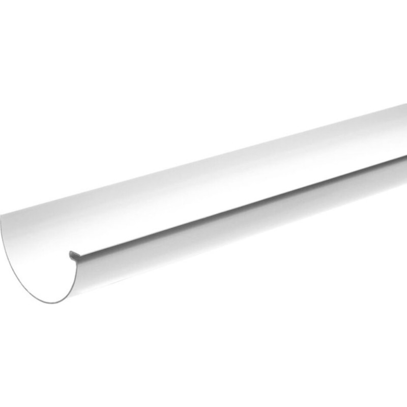 Plastmo tagrende nr. 10 - 6 meter, hvid