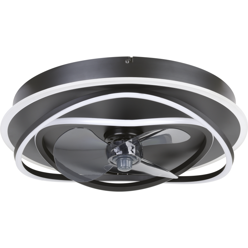 Eglo Namori ventilator med lys, sort