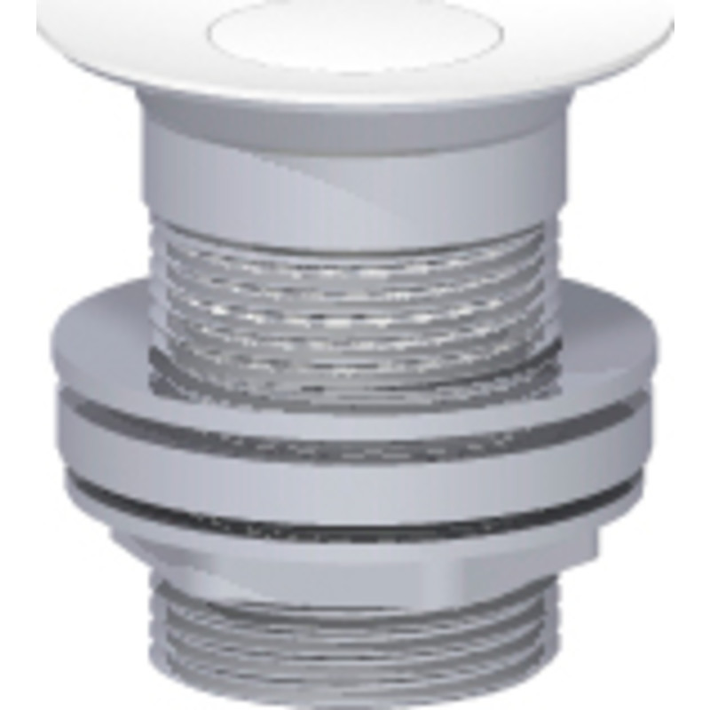 Dansani Calidris bottenventil, push-open, vit