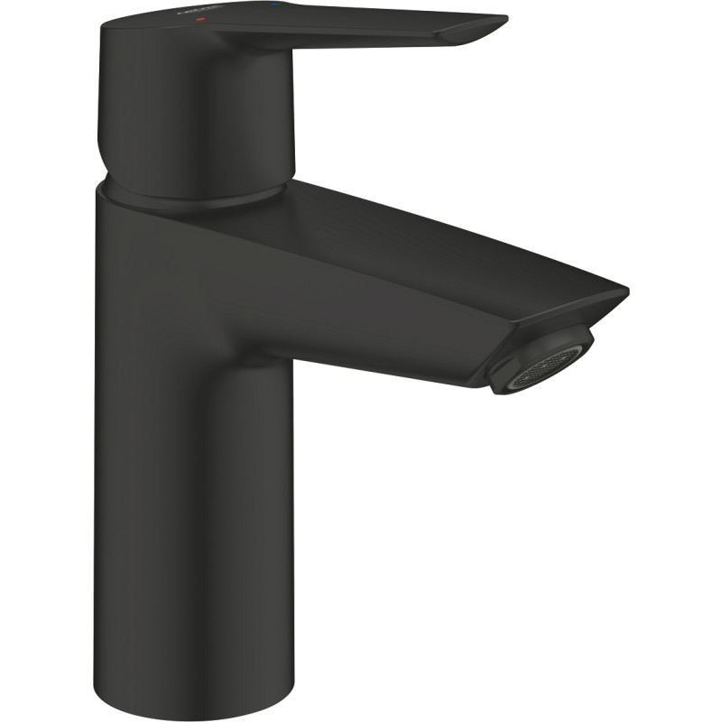 Grohe Start S hndvaskarmatur, inkl. push-open bundventil, mat sort