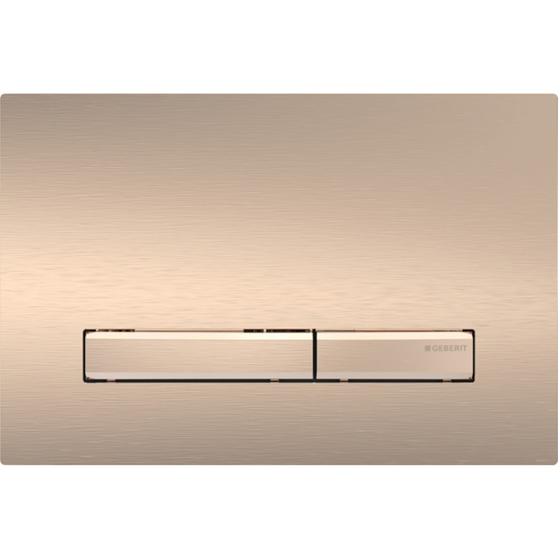 Geberit Sigma 50 Square betjeningsplade, rødguld