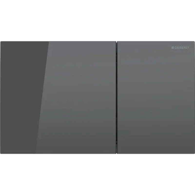 Geberit Sigma 70 Square spolplatta, grått glas