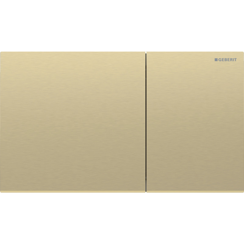 Geberit Sigma 70 Square spolplatta, borstad mässing