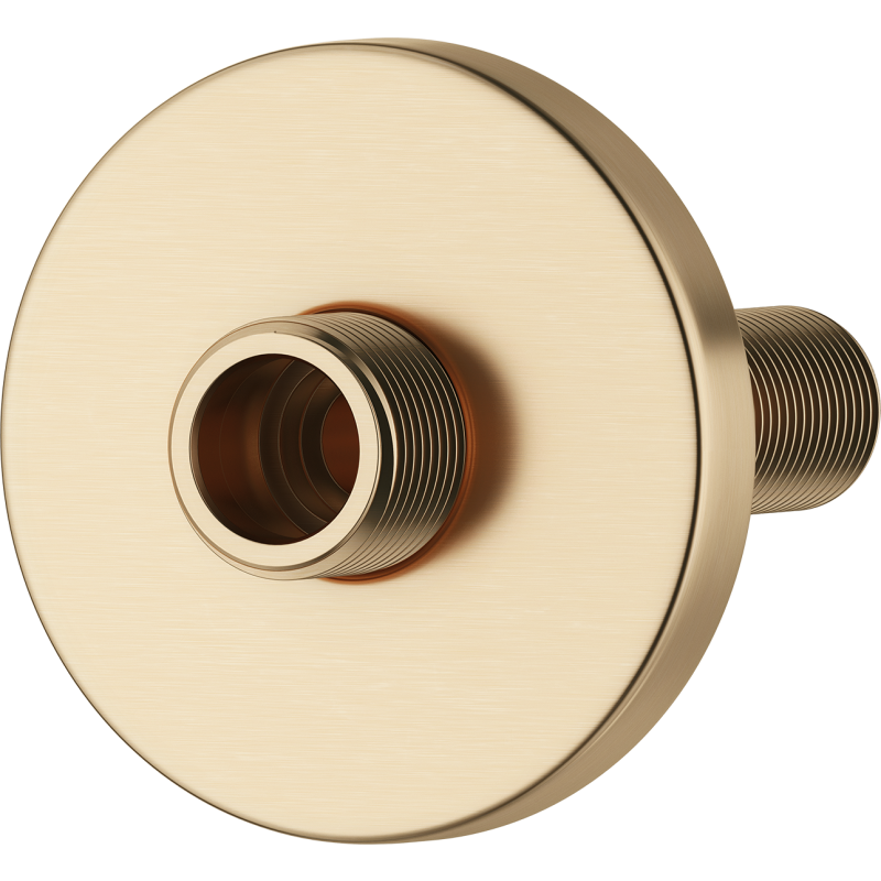Mora lige forskruning, 3/4" rosette Ø80, 1 stk. børstet messing