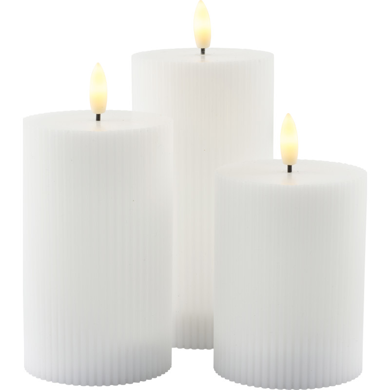 Sirius Smilla LED bloklys, genopladelig, hvid
