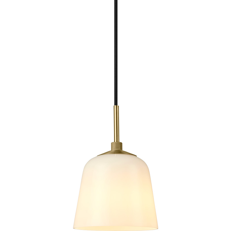 Room 49 Pendel Ø15 Antique Brass/Opal - Halo Design - Spisestue - Glas