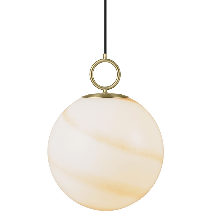 Stockholm Pendel Ø30 Marble Brown - Halo Design - Stue - Glas