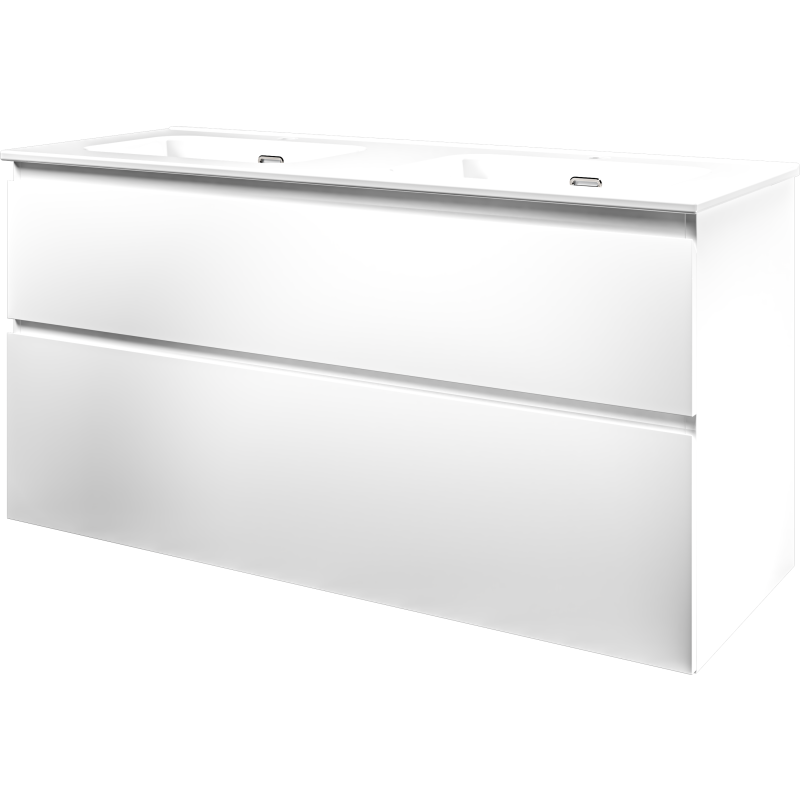 Sanibell Proline möbelpaket, 121x46 cm, matt vit