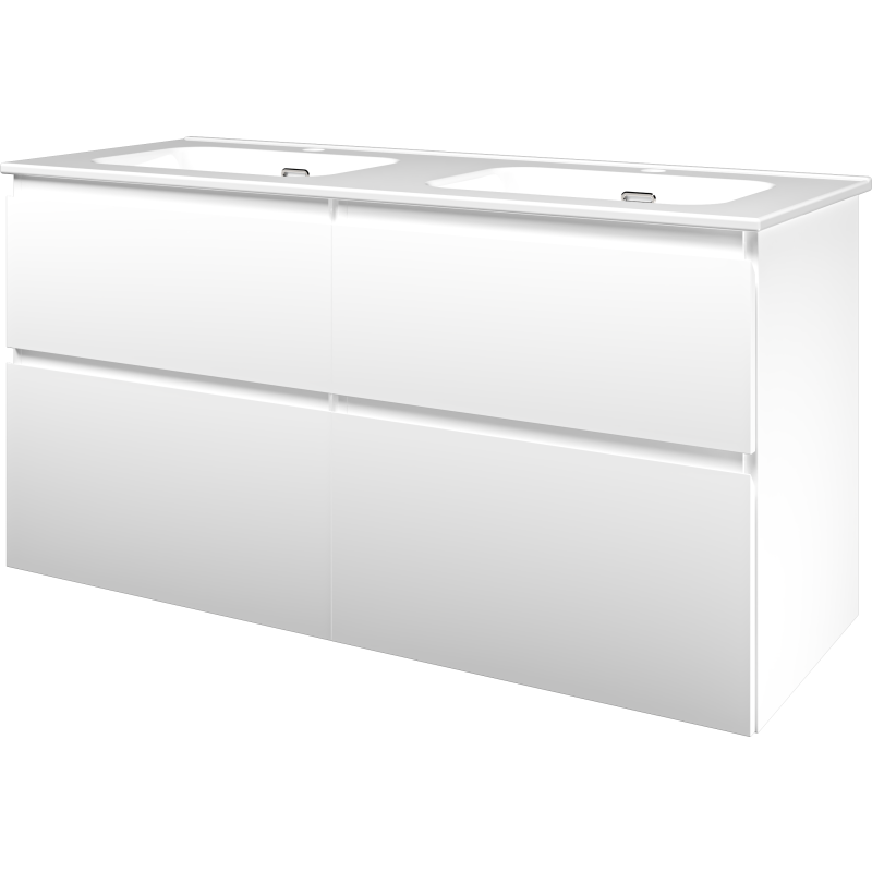 Sanibell Proline møbelpakke, 121x46 cm, mat hvid