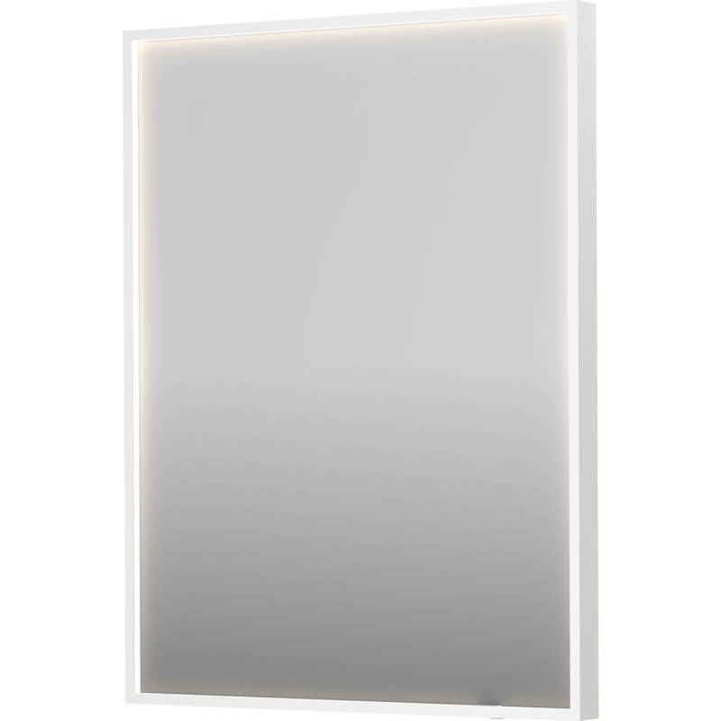 Sanibell Ink SP19 spegel med belysning, dimbar, imfri, matt vit, 60x80 cm