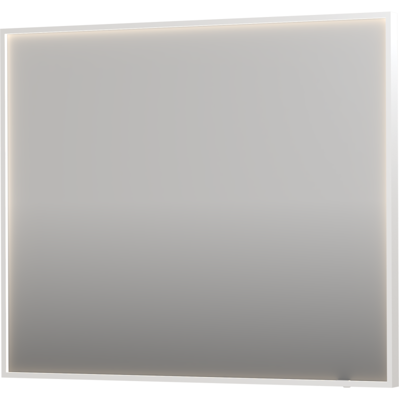 Sanibell Ink SP19 spegel med belysning, dimbar, imfri, matt vit, 100x80 cm