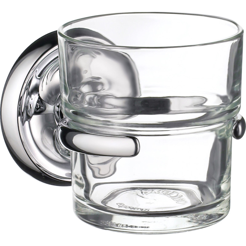 Tandkrus Smedbo Villa K243 Glas/Poleret krom.