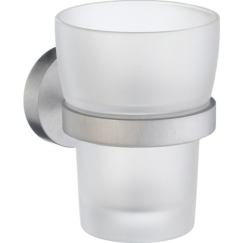 Smedbo Home tandborstmugg, borstad krom
