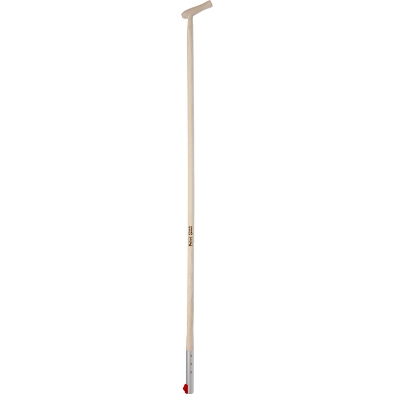 Polet Click-Pro træskaft, med håndtag, 1700x33 cm
