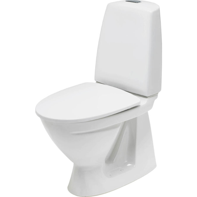 Ifø Sign toilet m softcl sæde - uden multikvik. Med lukket s-lås og skjult afløb