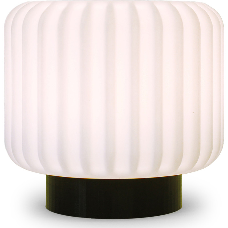 Atelier Pierre Dentelles genopladelig bordlampe, H15 cm, sort Atelier Pierre Dentelles genopladelig bordlampe, H15 cm, sort