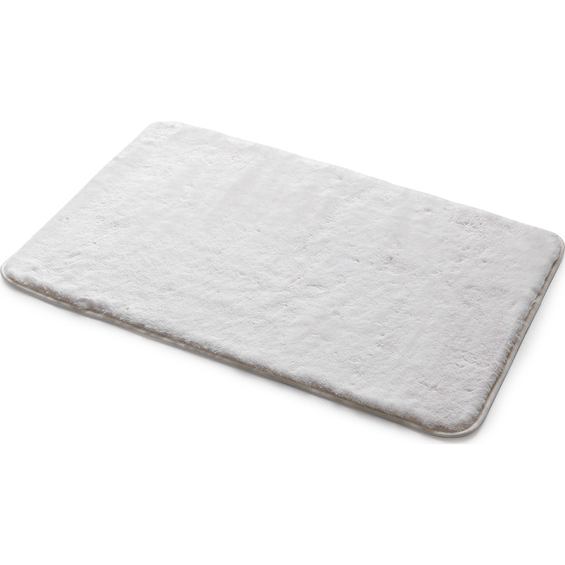 Hefe Fuzzy badrumsmatta, 50x80 cm, vit