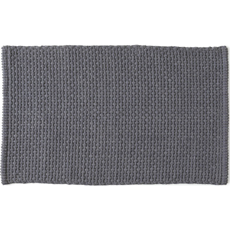 Hefe Knot bademåtte, 50x80 cm, grå
