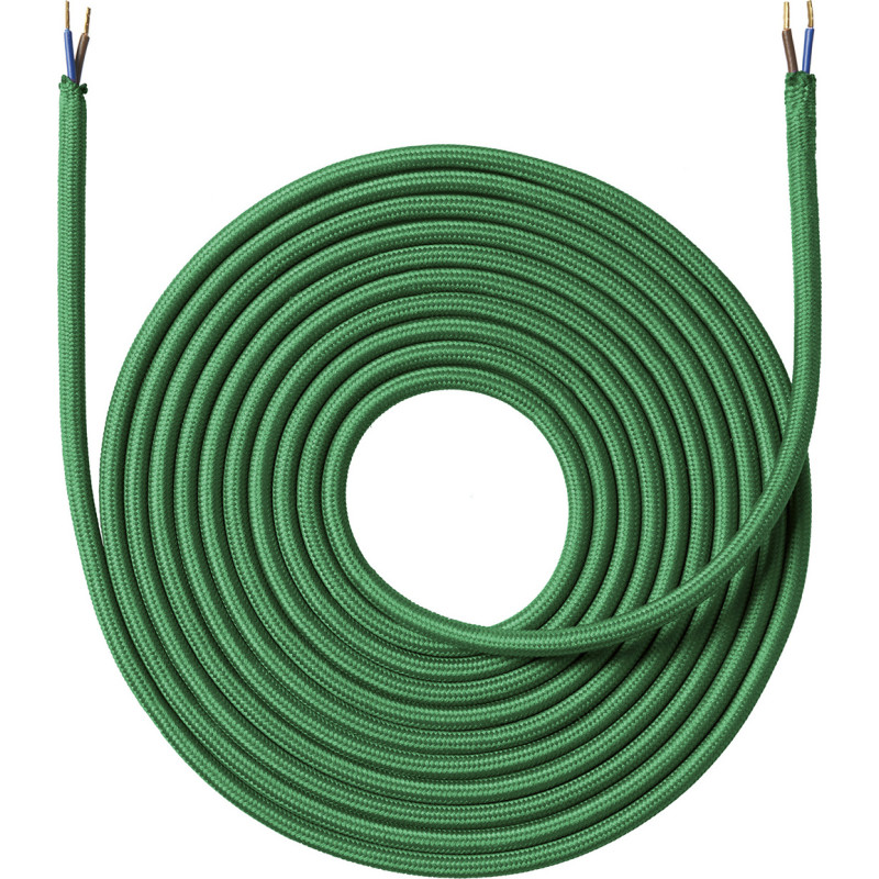 Nielsen Light tygledning, 2x0,75 mm², 4 meter, smaragdgrön