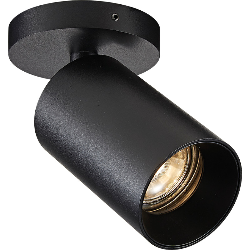 SpotOn Circle1 Loft/Væglampe Sort - Antidark - Stue - Aluminium