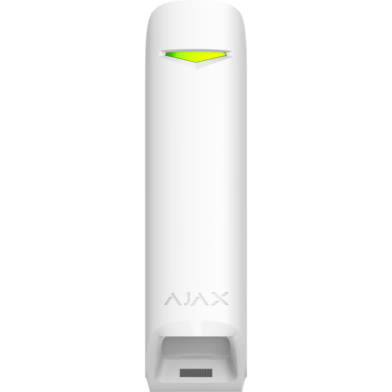 Ajax MotionProtect Curtain, Væg, Indendørs, Hvid, IP54, 90°, Passiv infrarød (PIR) sensor