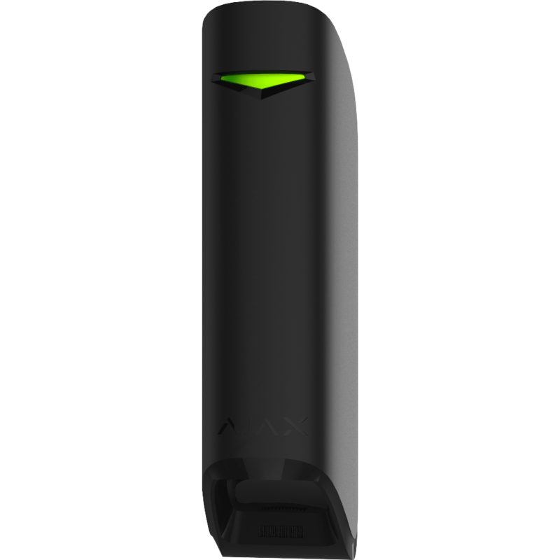 Ajax MotionProtect Curtain, Væg, Indendørs, Sort, IP54, 90°, Passiv infrarød (PIR) sensor