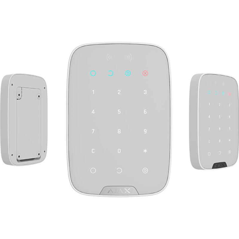 Ajax KeyPad Plus, Keypad, RF, Hvid, Hub Plus, Hub 2, Hub 2 Plus, Hub Hybrid, EN 50131-1, EN 50131-3, EN 50131-5-3, Batteri