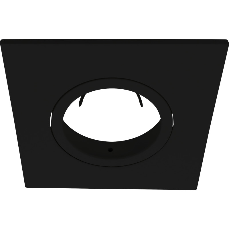 Nordtronic firkantet front til Quick Install G2 og Uni Install G2 spots, sort