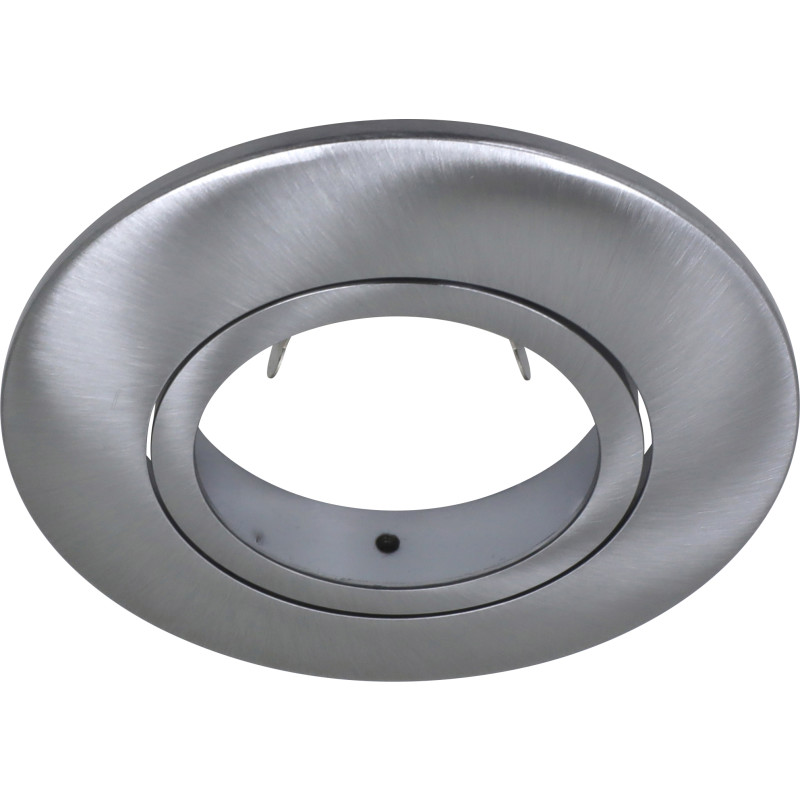 NORDTRONIC GU10 G2 front til Quick/Uni Install G2 & Uni Install Dimmer, børstet alu/rund