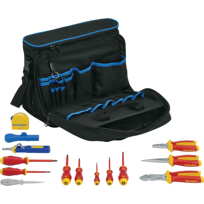 Klauke KL905B15 Pro teknikertaske, med 15 dele
